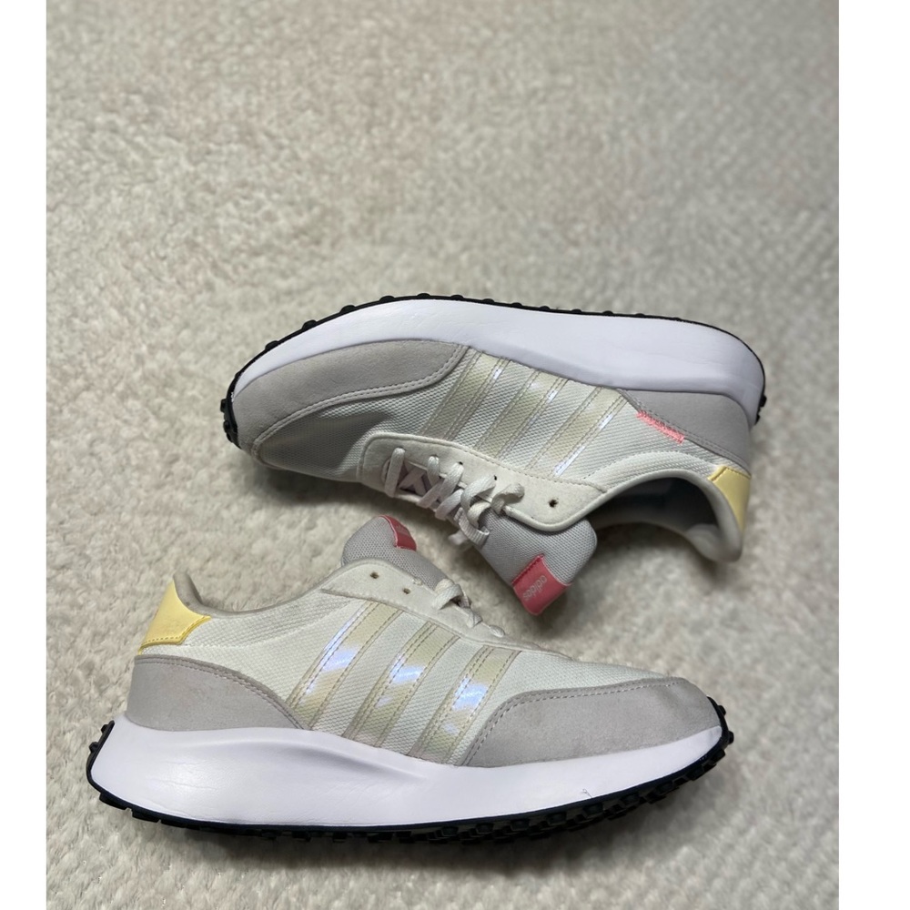 ADIDAS White Pink Yellow 70s Shoes